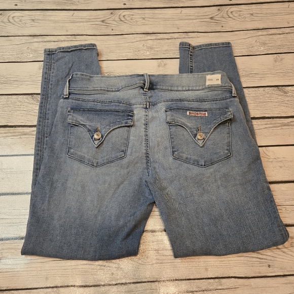 EUC Hudson Jeans Womens Size 29 Collin Skinny Flap Pocket Stretch Blue Denim - Picture 5 of 7